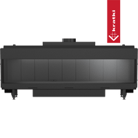 Kratki Leo 200 inzethaard frontaal, zwart op groene achtergrond