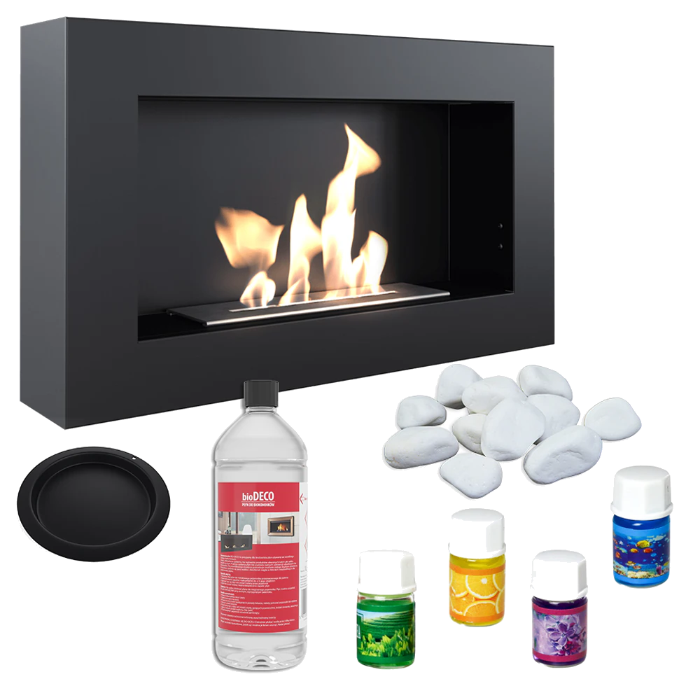 Kratki Golf bio-ethanolhaard met decoratieve stenen en accessoires