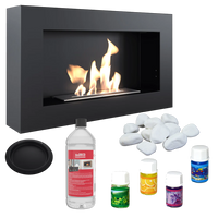 Kratki Golf bio-ethanolhaard met decoratieve stenen en accessoires
