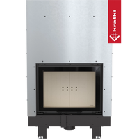 Kratki MBM CV inbouwhaard met metalen front en glazen deur