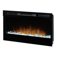 Dimplex Prism 34'' elektrische haard met vlammen en glaskristallen