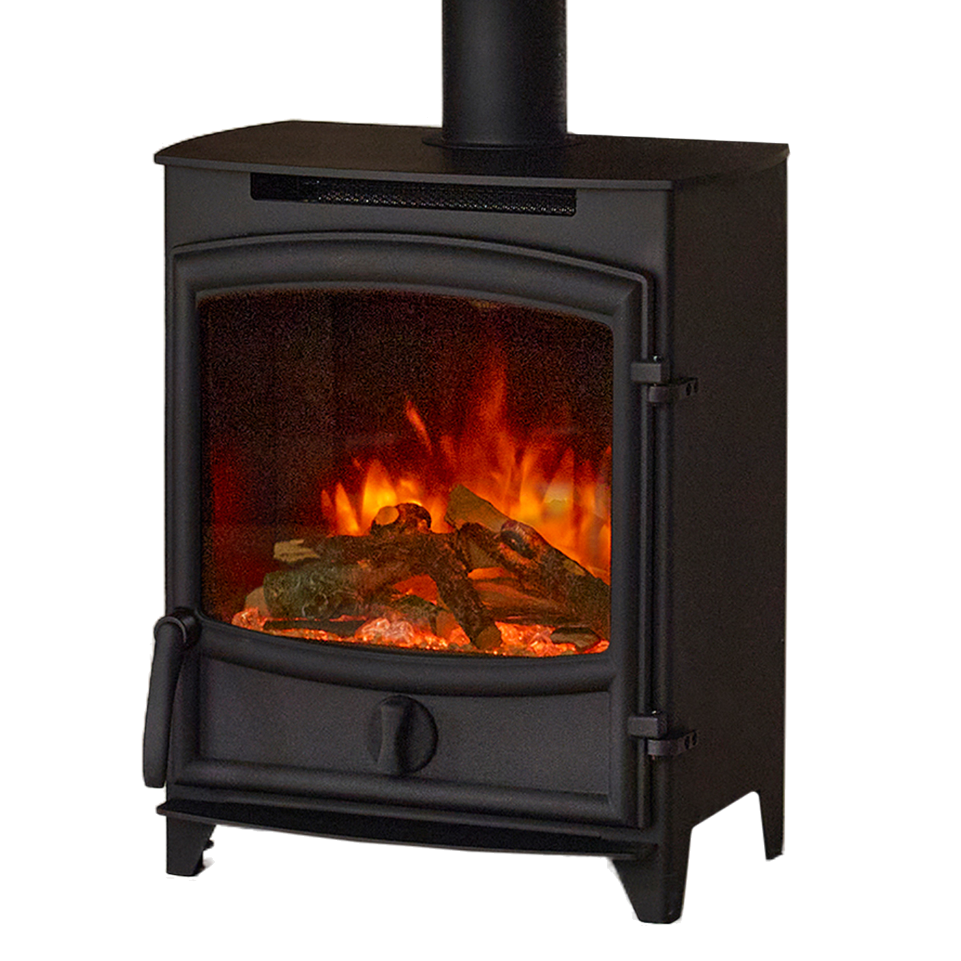 Charlton & Jenrick Fireline FX elektrische kachel met gebogen deur en vlammen
