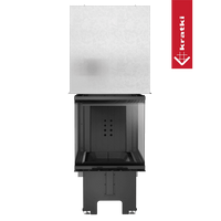 Kratki NBU 500/700 inbouwhaard met glazen deur en bovenpaneel