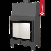 Kratki MBA CV inbouwhaard met zwart frame en wit interieur