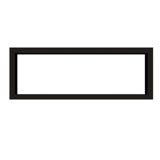 Icon Fires Double Sided Slimline Firebox 1650 zwart rechthoekig inbouwframe