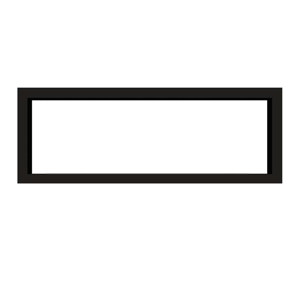 Icon Fires Double Sided Slimline Firebox 1650 zwart rechthoekig frame