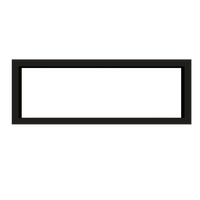Icon Fires Double Sided Slimline Firebox 1650 zwart rechthoekig frame
