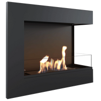 Kratki Delta TÜV haard met zichtbare vlammen in zwart frame