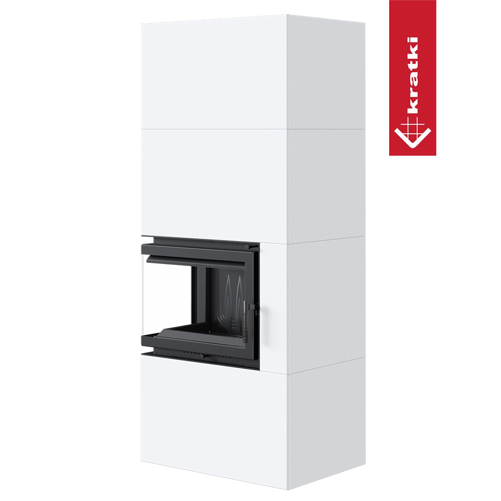 Kratki Simple Box in witte omkasting met zwart haardraam