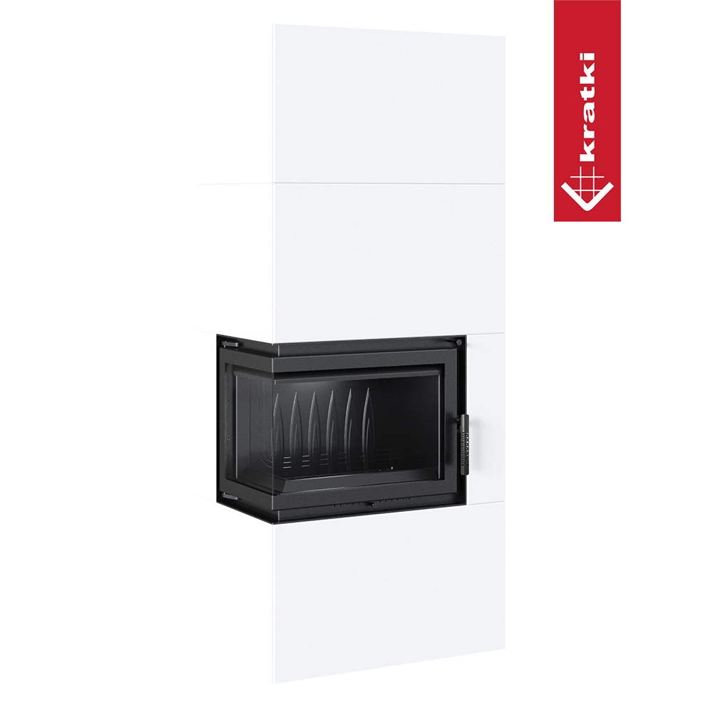 Kratki Simple Box in witte ombouw met zwarte haarddeur