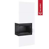 Kratki Simple Box in witte ombouw met zwarte haarddeur