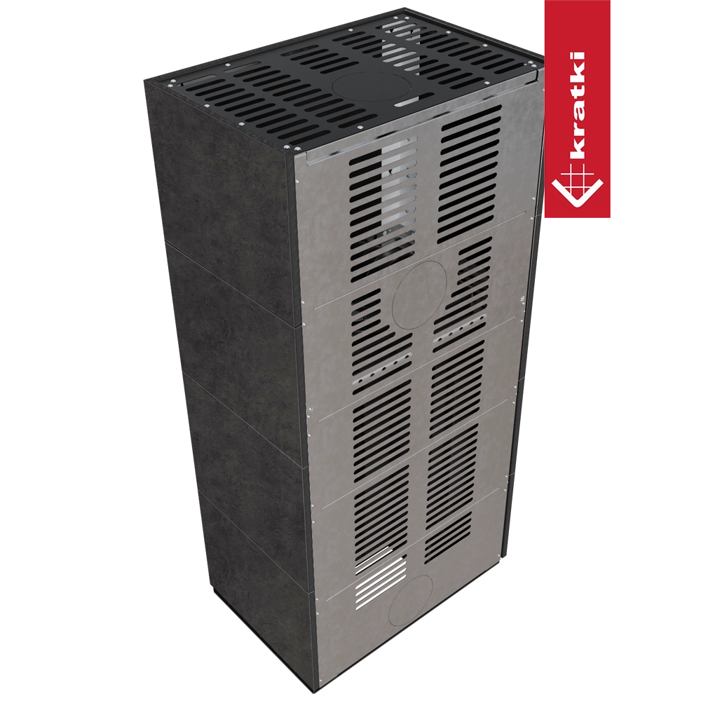 Kratki Floki Box Rechts zwarte ventilatiebehuizing