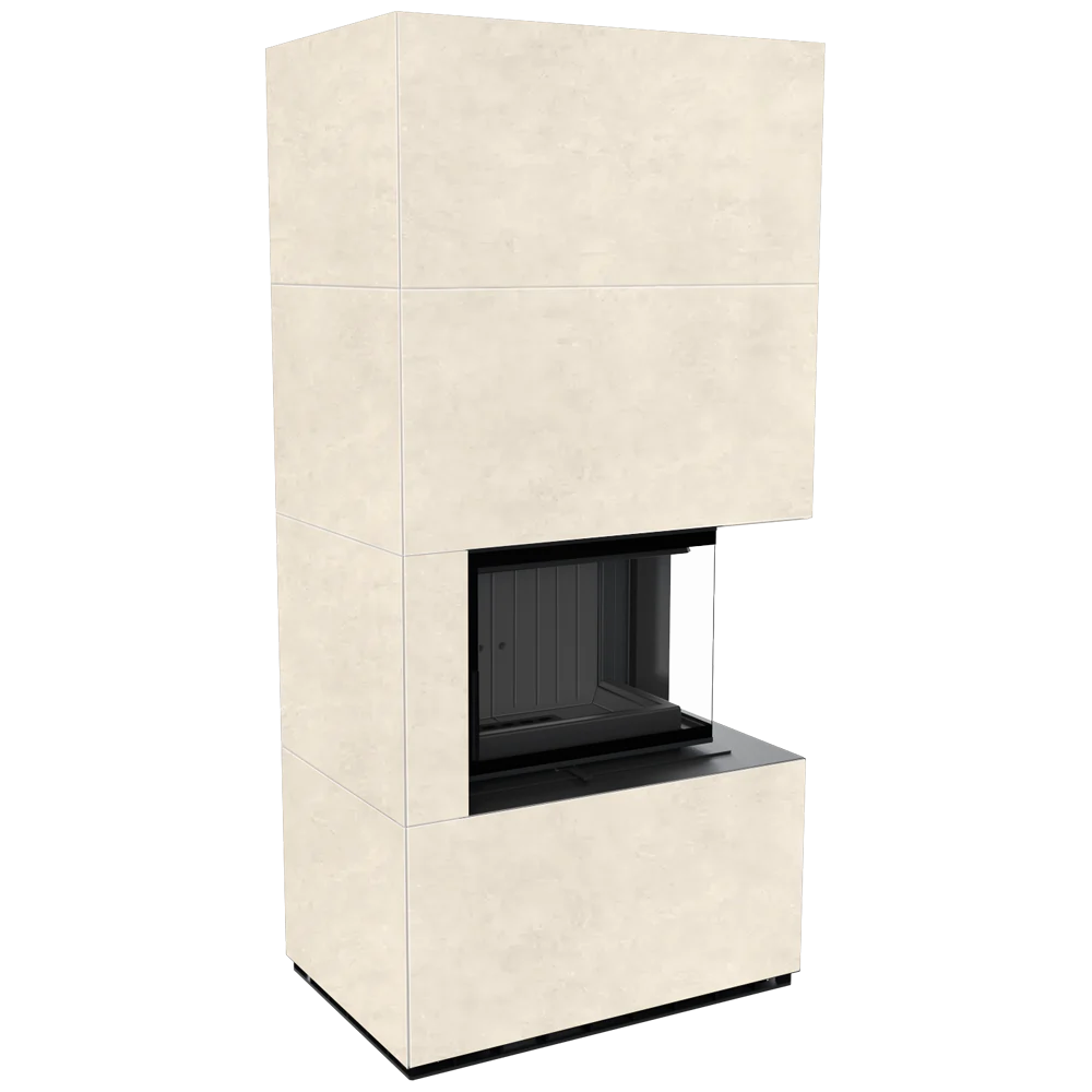 Kratki Floki Box Rechts in beige beklede hoekhaard