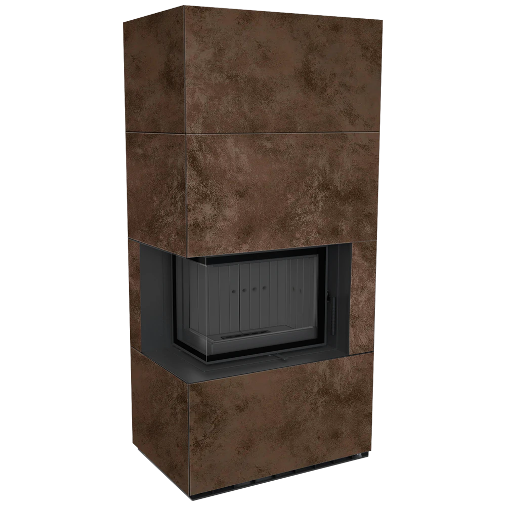 Kratki Floki Box Links kachel in bruin, studio-opname
