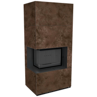 Kratki Floki Box Links kachel in bruin, studio-opname