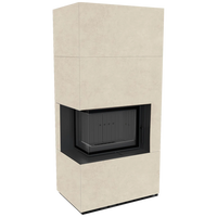 Kratki Floki Box Links in beige met zwarte hoekruit
