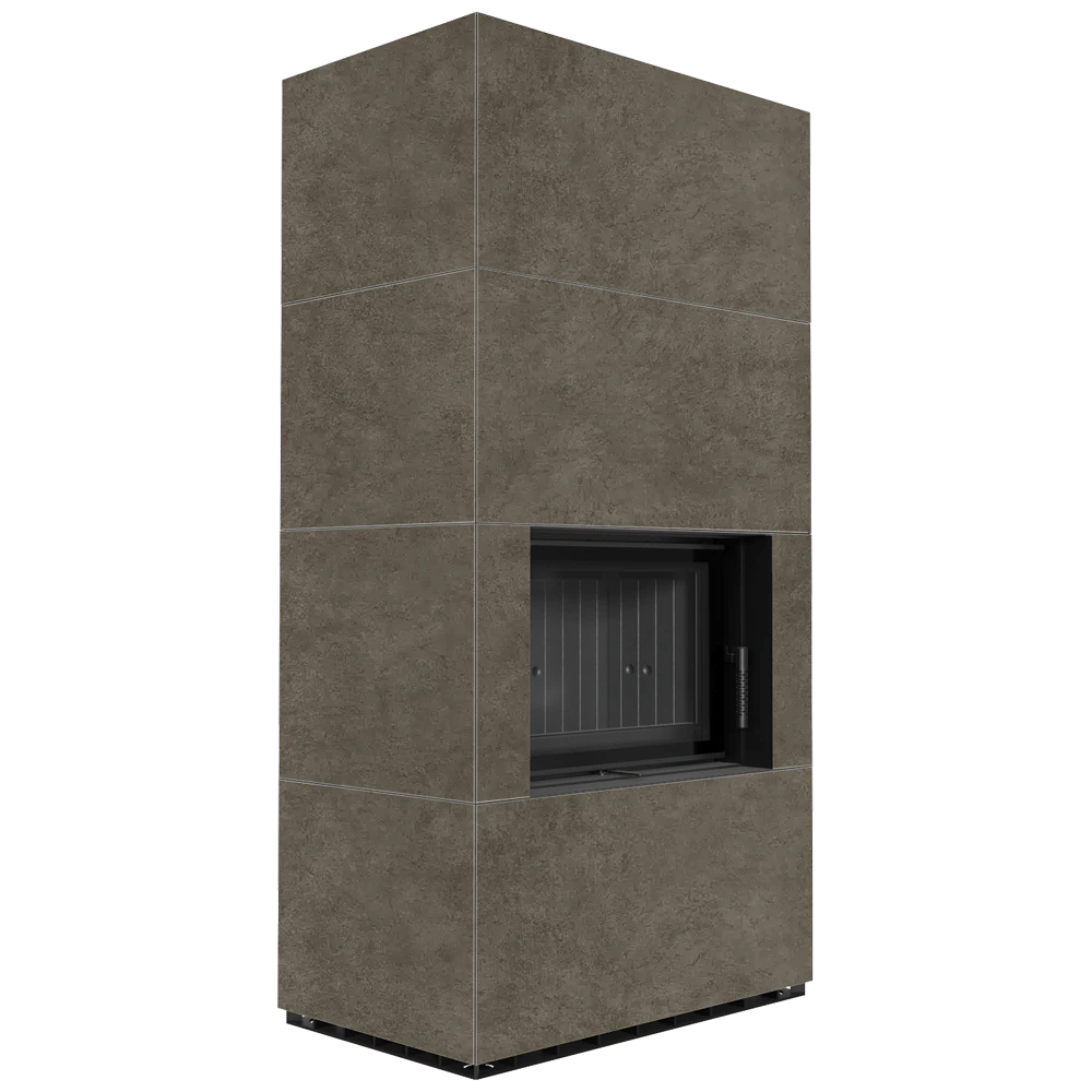 Kratki Floki Box in moderne omkasting met ingebouwde haard