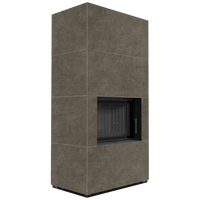 Kratki Floki Box in moderne omkasting met ingebouwde haard