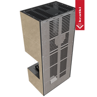 Kratki Floki Box Rechts in bouwpakket, metalen zijpaneel met ventilatiesleuven