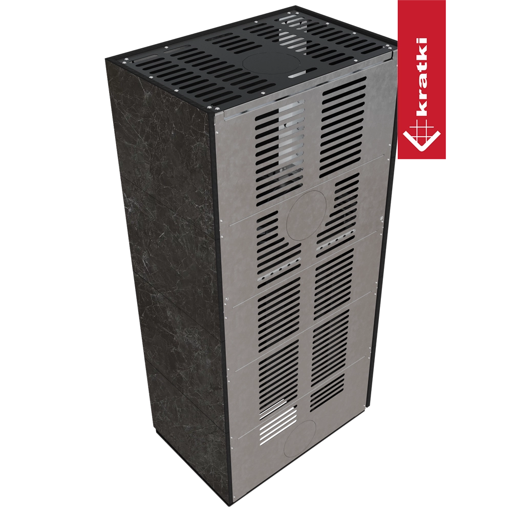 Kratki Floki Box Rechts met zwarte en grijze ventilatiepanelen