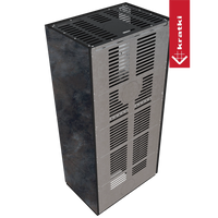 Kratki Floki Box Links zwarte kachel met geperforeerde metalen panelen