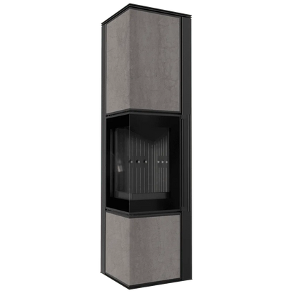 Kratki Tora L hoekhaard met modern design en glazen zijpanelen.