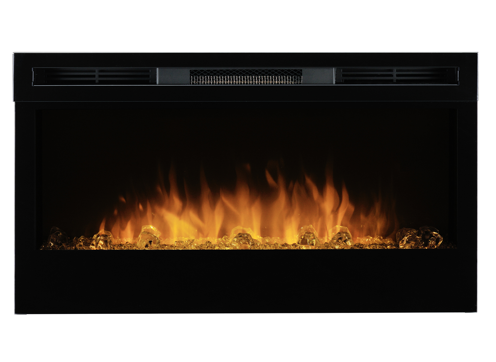 Dimplex Prism 34'' elektrische haard met vlammen en zwarte omlijsting