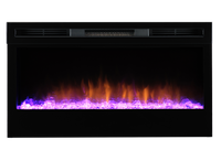Dimplex Prism 34'' elektrische haard met paarse en oranje vlammen