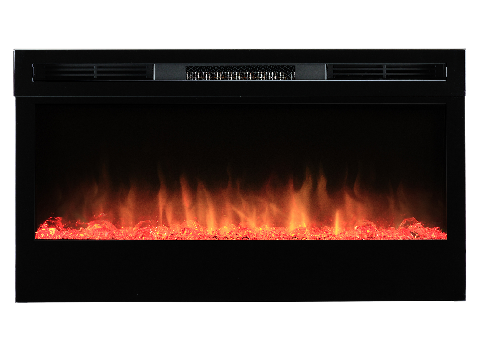 Dimplex Prism 34'' elektrische haard met vlammen en rood gloeibed