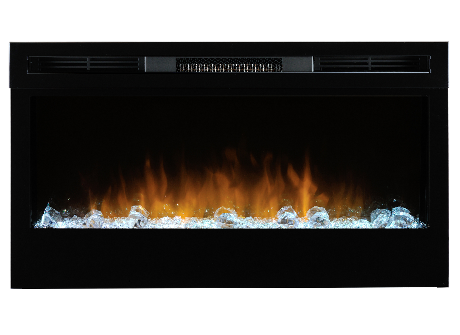 Dimplex Prism 34'' elektrische haard met vlammen en glasstenen