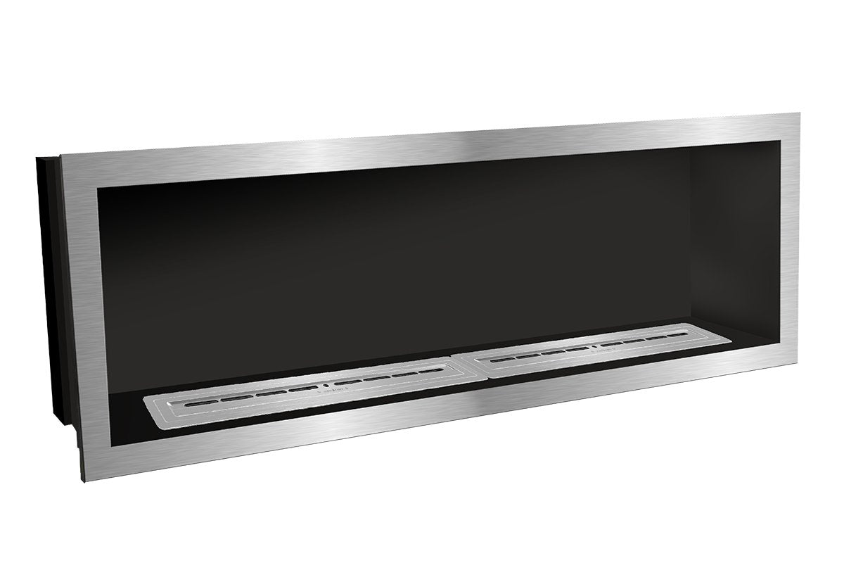 Icon Fires Slimline Firebox 2000 met 2x 800mm Slimline Brander