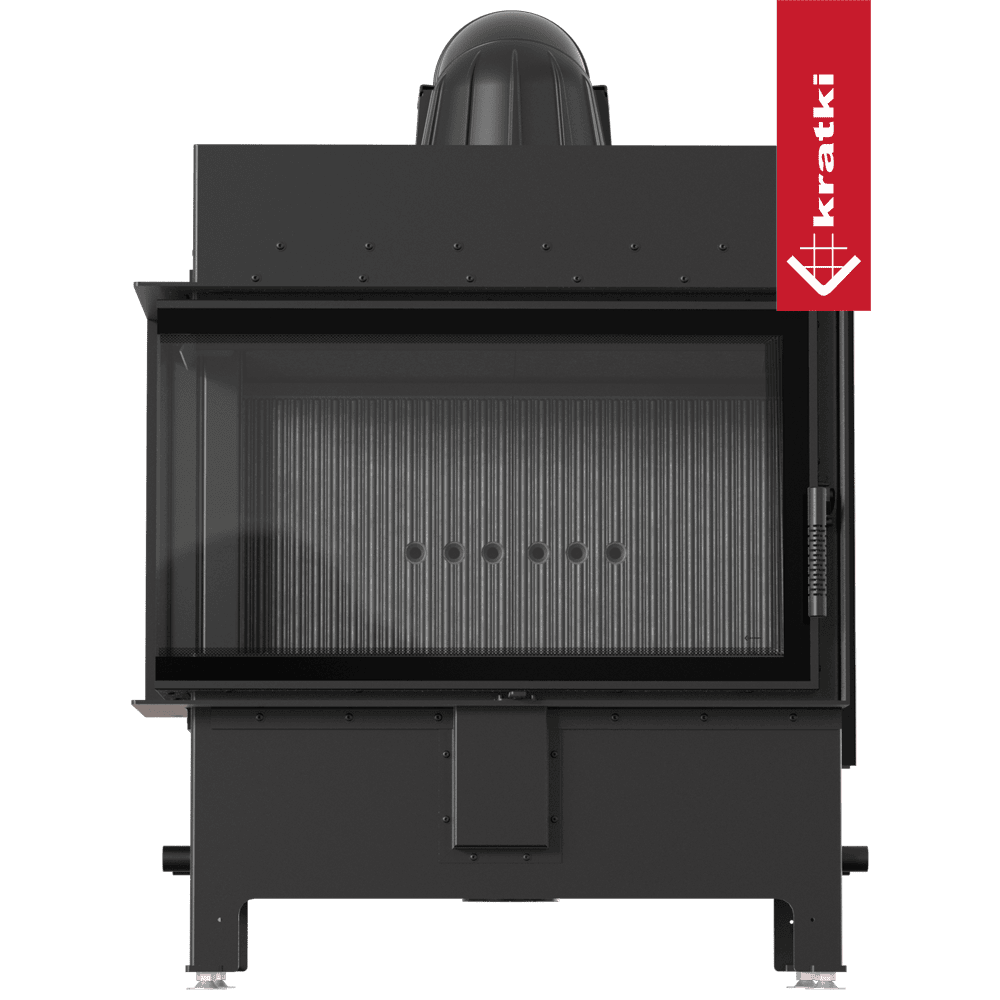 Kratki Lucy 14 kW inbouwhaard met grote glazen deur