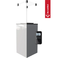 Kratki Patio terrasheater met glazen omkasting en afstandsbediening