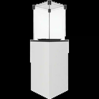 Kratki Patio terrasverwarmer met glazen windscherm