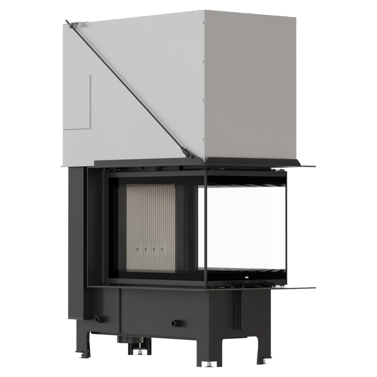 Balstil Milano 500/700 inzethaard met open glazen hoek en metalen ombouw