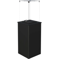 Kratki Patio Mini terrasheater met glazen windscherm