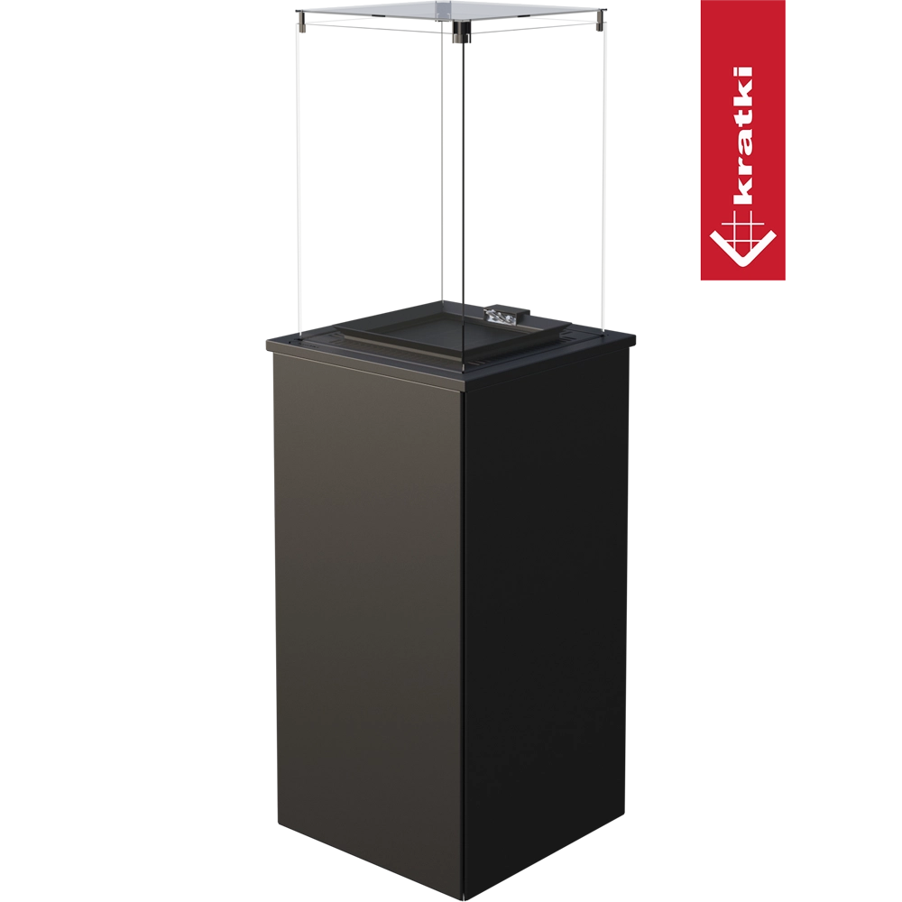 Kratki Patio Mini terrasverwarmer met glazen omkasting