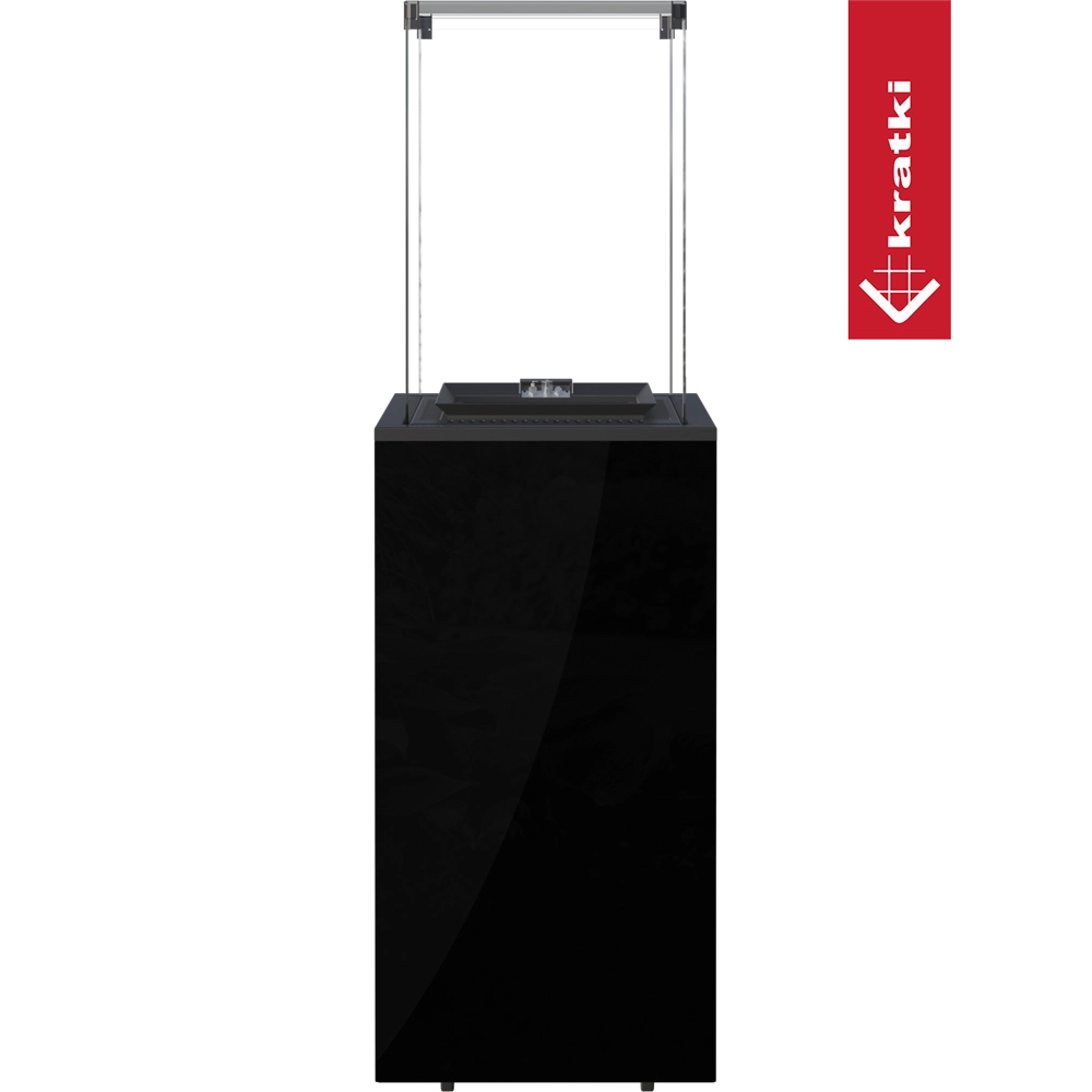 Kratki Patio Mini terrasverwarmer op groene achtergrond