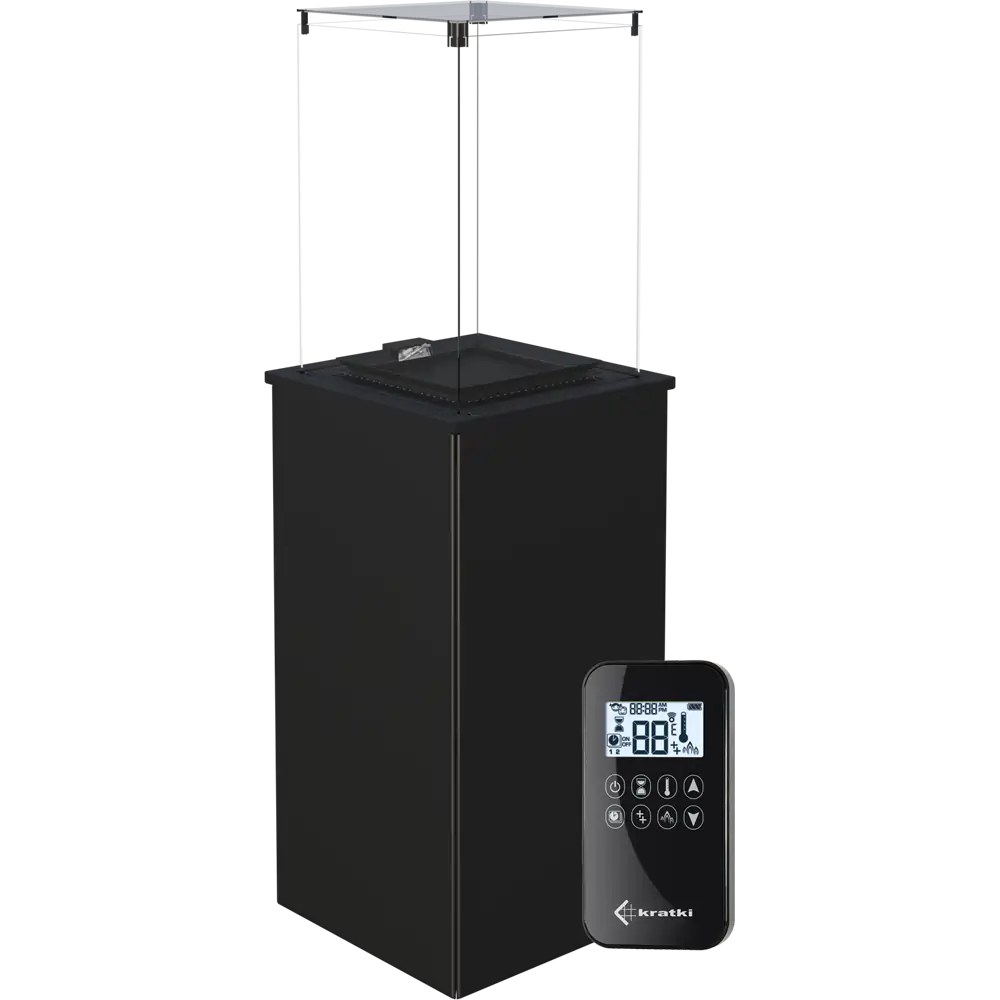 Kratki Patio Mini terrasvuurtafel met afstandsbediening