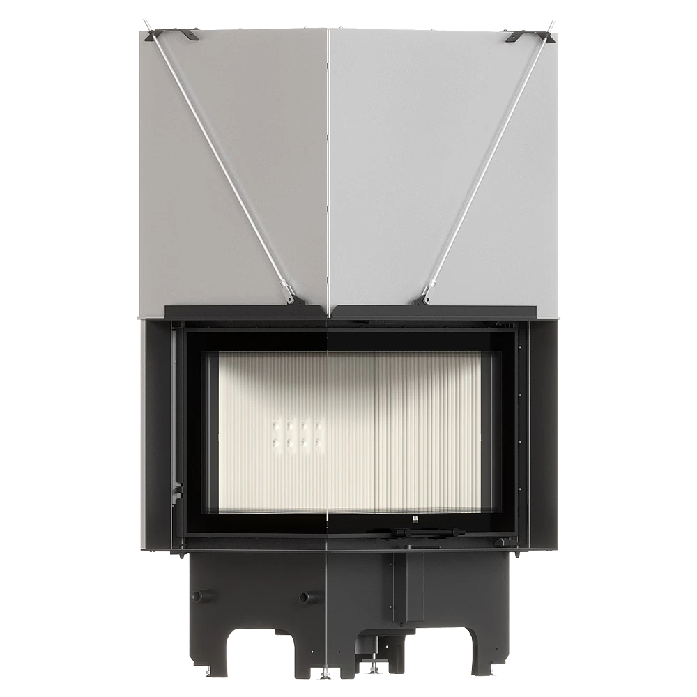 Balstil Milano 700/480 inzethaard met openstaande deuren op witte achtergrond