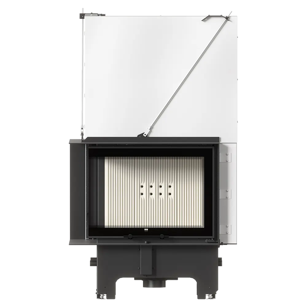 Balstil Milano 700/480 inzethaard met geopende deur, zichtbaar interieur en metalen behuizing