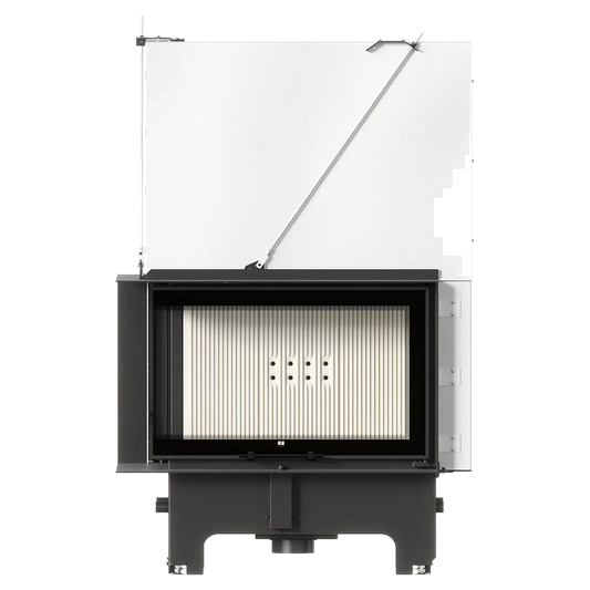 Balstil Milano 810/410 inzethaard met geopende glazen deur op witte achtergrond