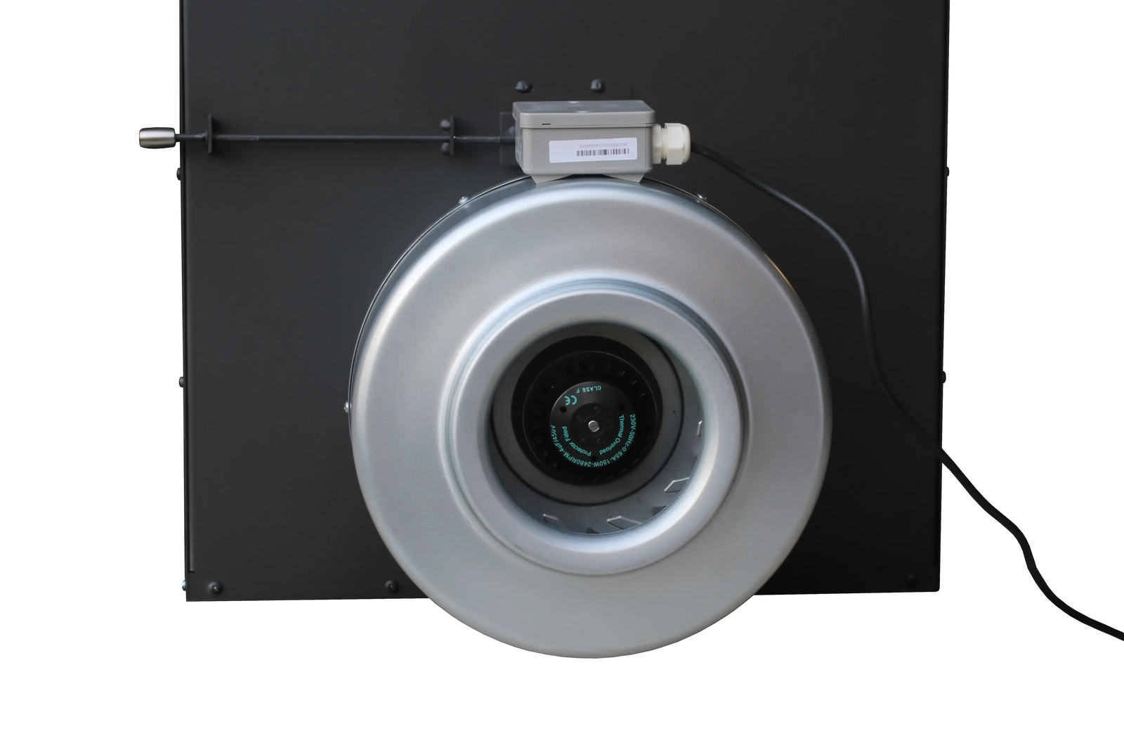 LS Kamna Turbo ventilator met ronde zilveren behuizing