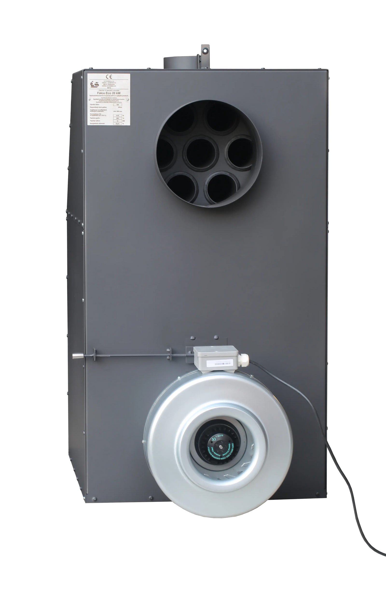 LS Kamna Turbo met zwarte behuizing en ronde ventilatoropening