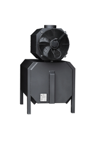 LS Kamna Falco Eco zwarte ventilatorkachel op witte achtergrond