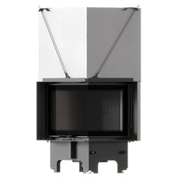 Balstil Milano 700/480 inbouwhaard met dubbele glazen deuren