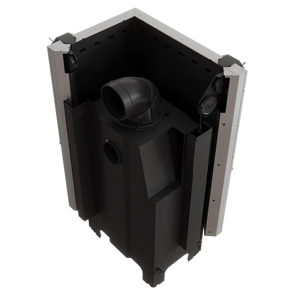 Balstil Milano 700/480 haardcassette, achterzijde met zichtbare binnenconstructie