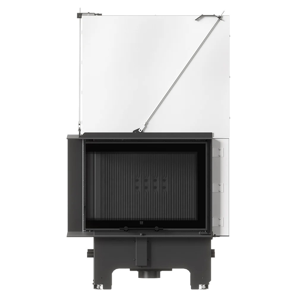 Balstil Milano 700/480 inzethaard met geopende glazen deur op witte achtergrond