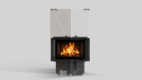 Balstil Milano 480/480 inzethaard met brandend vuur op neutrale achtergrond