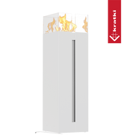 Kratki Romeo witte designkachel met vlammen bovenin